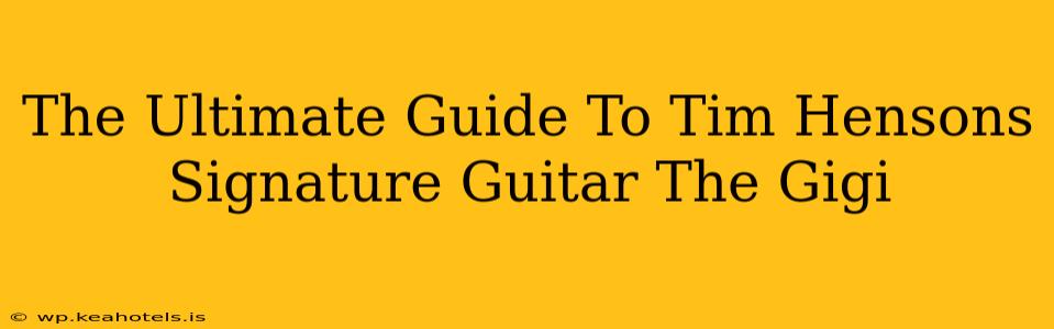 The Ultimate Guide To Tim Hensons Signature Guitar The Gigi